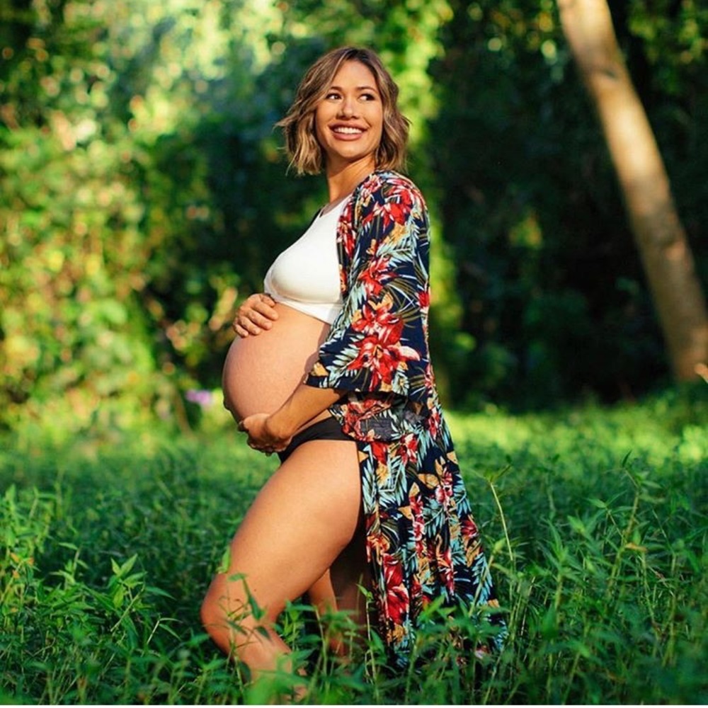 XIX Palms kimono style sleeve wrap maxi dress NWT